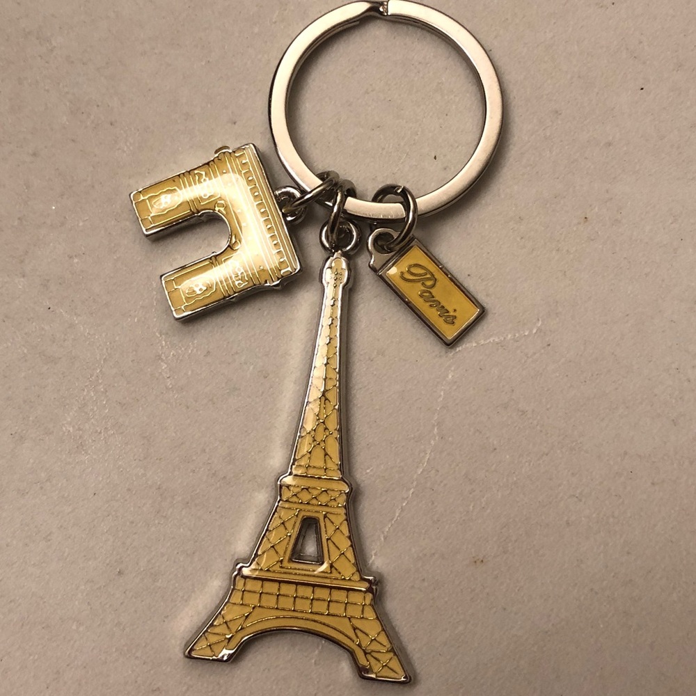 Paris Keychain Eiffel Tower Arc De Triomphe Bag C… - image 4